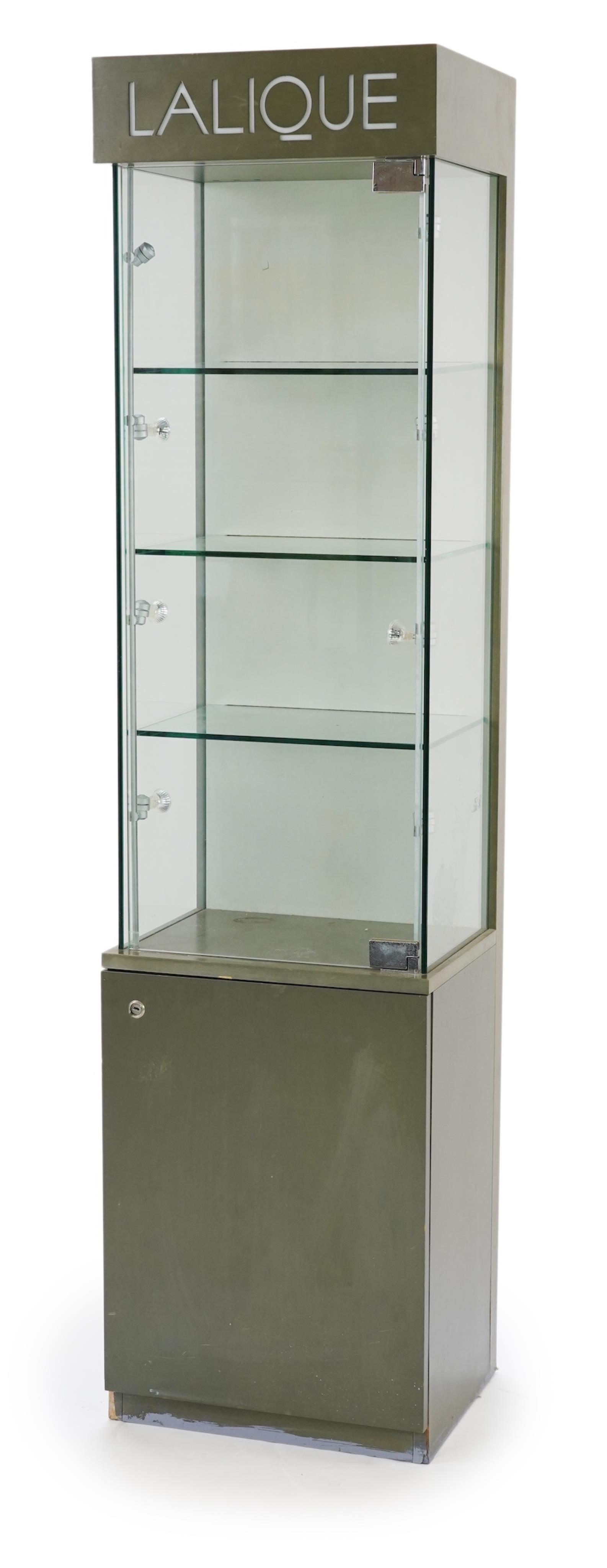 Lalique: A branded modern display cabinet
